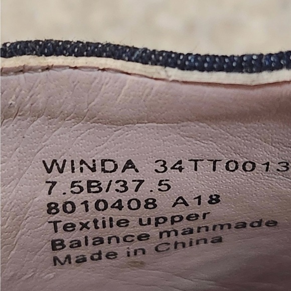 Taryn Rose Navy Floral Espadrille Wedges - Picture 5 of 8